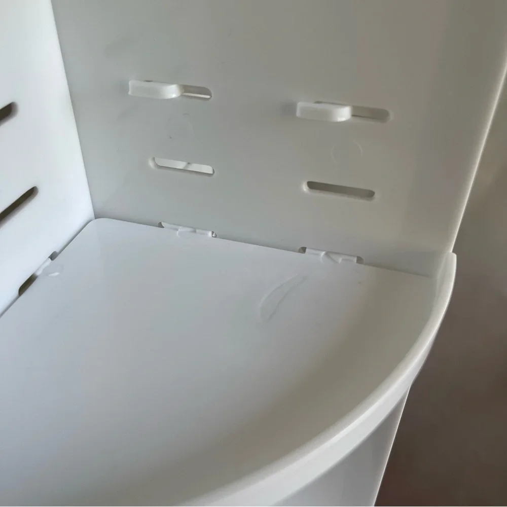 White Acrylic Rotating 360 Comsetic Organizer